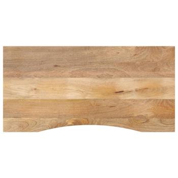 ARDEBO.de - Schreibtischplatte mit Aussparung 110x60x2,5cm Massivholz Mango