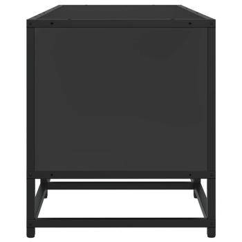 TV-Schrank Schwarz 100x35x41 cm Holzwerkstoff und Metall