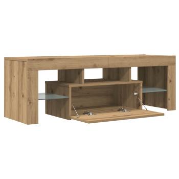 TV-Schrank mit LED Artisan-Eiche 120x36,5x40 cm Holzwerkstoff