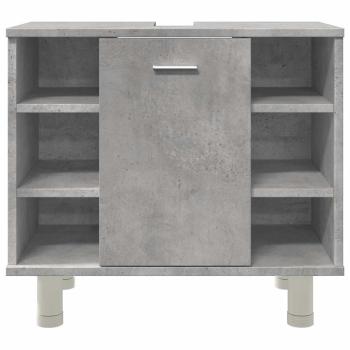 ARDEBO.de - Badezimmerschrank Betongrau 60x32x53,5 cm Holzwerkstoff