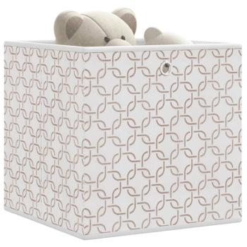 ARDEBO.de - Faltboxen 10 Stk. Creme 32x32x32 cm Vlies