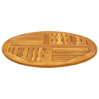 Tischplatte Ø80x2,2 cm Rund Massivholz Akazie