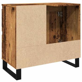 Waschbeckenunterschrank Altholz-Optik 65x33x60 cm Holzwerkstoff