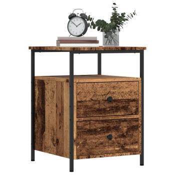 ARDEBO.de - Nachttische 2 Stk. Altholz-Optik 44x45x60 cm Holzwerkstoff