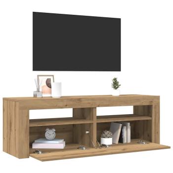TV-Schrank mit LED Artisan-Eiche 120x35x40 cm Holzwerkstoff