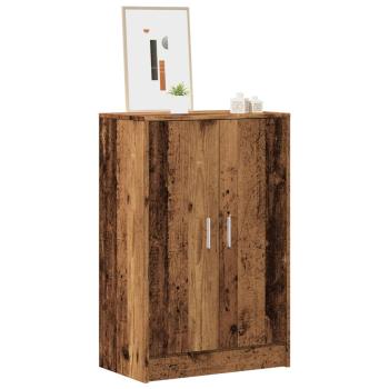 ARDEBO.de - Schuhschrank Altholz-Optik 60x35x92 cm Holzwerkstoff