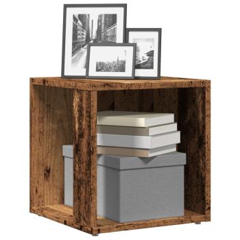 ARDEBO.de - Beistelltisch Altholz-Optik 33x33x34 cm Holzwerkstoff