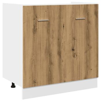 Spülenunterschrank Artisan-Eiche 80x46x81,5 cm Holzwerkstoff
