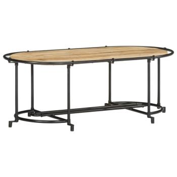 ARDEBO.de - Couchtisch 110x55x40 cm Raues Mangoholz