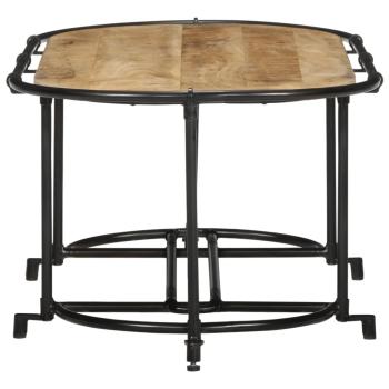 Couchtisch 110x55x40 cm Raues Mangoholz