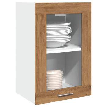 ARDEBO.de - Hängeschrank Glas Artisan-Eiche 40x31x60 cm Holzwerkstoff