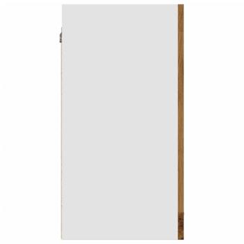 Hängeschrank Glas Artisan-Eiche 40x31x60 cm Holzwerkstoff