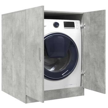 ARDEBO.de - Waschmaschinenschrank Betongrau 70,5x71,5x91,5 cm