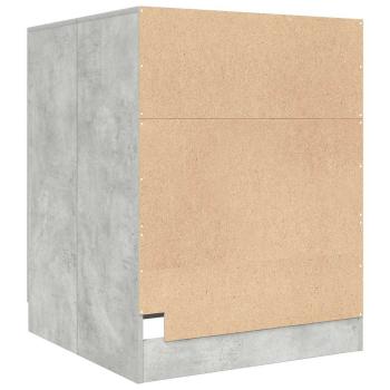 Waschmaschinenschrank Betongrau 70,5x71,5x91,5 cm