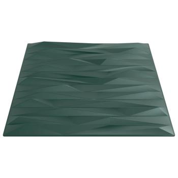 Wandpaneele 24 Stk. Grün 50x50 cm XPS 6 m² Stein