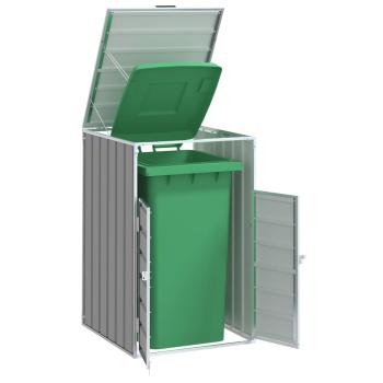 ARDEBO.de - Mülltonnenbox für 1 Tonne Grau 72x81x115 cm Stahl