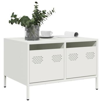 ARDEBO.de - TV-Schrank Weiß 68x50x43,5 cm Kaltgewalzter Stahl