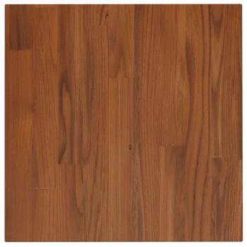 Tischplatte Quadratisch Dunkelbraun 40x40x1,5cm Eiche Behandelt