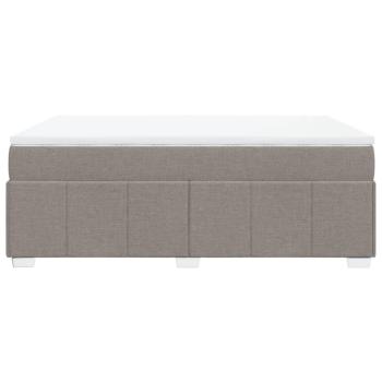 Boxspringbett mit Matratze Taupe 160x200 cm Stoff