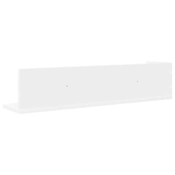 Wandregale 2 Stk. Weiß 75x16,5x16,5 cm Holzwerkstoff
