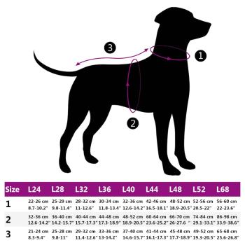 Hundemantel mit Geschirr Wasserdicht Reflektierend Lila XL