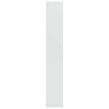 Bücherregal Hochglanz-Weiß 40x30x189 cm Holzwerkstoff