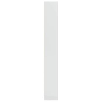 Bücherregal Hochglanz-Weiß 40x24x176 cm Holzwerkstoff