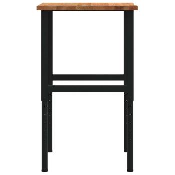 Werkbank Hellbraun 80x60x(71,5-98) cm Massivholz Eiche