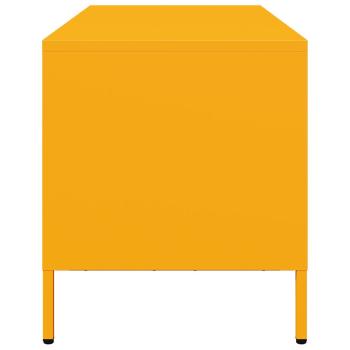 TV-Schrank Senfgelb 101,5x39x43,5 cm Kaltgewalzter Stahl