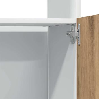 Mikrowellenschrank Artisan-Eiche 60x57x207 cm Holzwerkstoff
