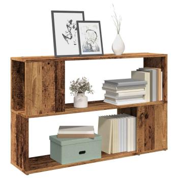 ARDEBO.de - Bücherregal Altholz-Optik 100x24x63 cm Holzwerkstoff