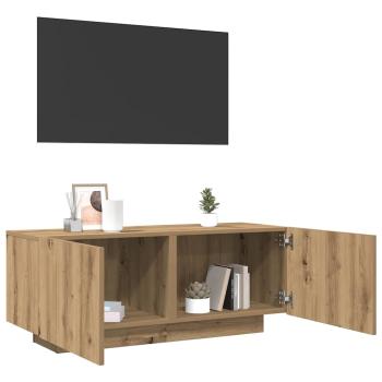 TV-Schrank mit LED-Leuchten Artisan-Eiche 100x35x40 cm