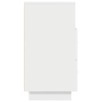 Nachttisch mit 2 Schubladen Weiß 36x36x68 cm