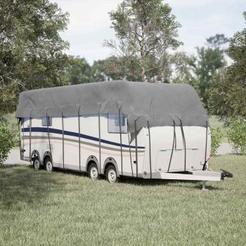 Dachplane für Wohnwagen Grau 900x300 cm Vliesstoff