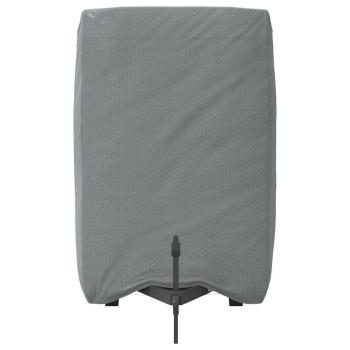 Schutzhülle für Pferdeanhänger Grau 376x168x240 cm Vliesstoff