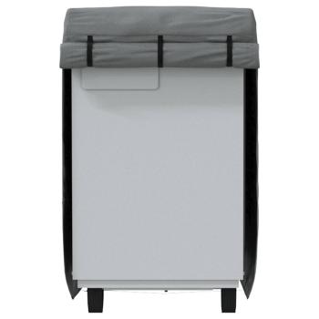 Schutzhülle für Pferdeanhänger Grau 376x168x240 cm Vliesstoff