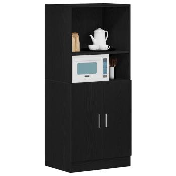 Küchenschrank Schwarz 57x41,5x131,5 cm Holzwerkstoff