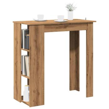 ARDEBO.de - Bartisch mit Regal Artisan-Eiche 102x50x103,5 cm Holzwerkstoff