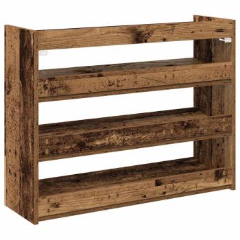 Schuhregal Altholz-Optik 80x25x61,5 cm Holzwerkstoff