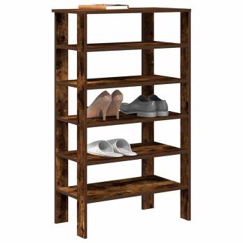 ARDEBO.de - Schuhregal Räuchereiche 61x32x105 cm Holzwerkstoff