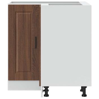 Küchen-Eckunterschrank Porto Braun Eichen-Optik Holzwerkstoff