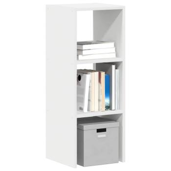 ARDEBO.de - Bücherregal Stapelbar Weiß 30x30x80 cm Holzwerkstoff