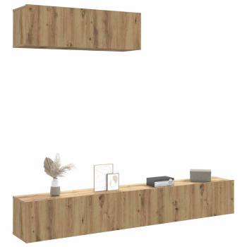 ARDEBO.de - TV-Wandschränke 3 Stk. Artisan-Eiche 100x30x30 cm Holzwerkstoff