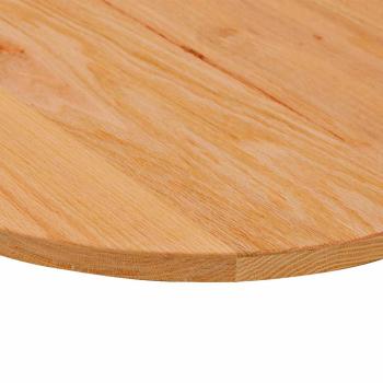 Tischplatte Hellbraun 80x40x2 cm Massivholz Eiche Oval