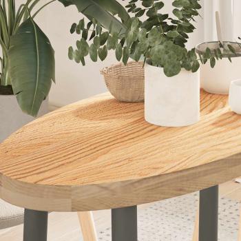 ARDEBO.de - Tischplatte 80x40x4 cm Massivholz Eiche Oval