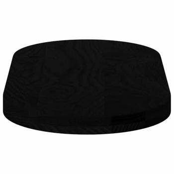 Tischplatte Dunkelbraun 80x40x4 cm Massivholz Eiche Oval