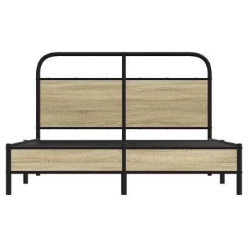 Bettgestell ohne Matratze 140x190 cm Sonoma-Eiche Holzwerkstoff