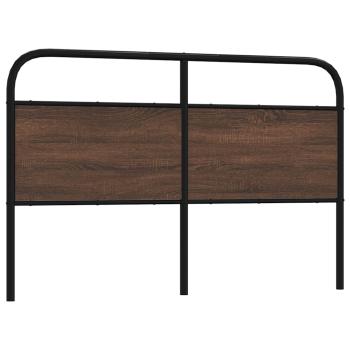ARDEBO.de - Kopfteil Braun Eichen-Optik 160 cm Stahl und Holzwerkstoff