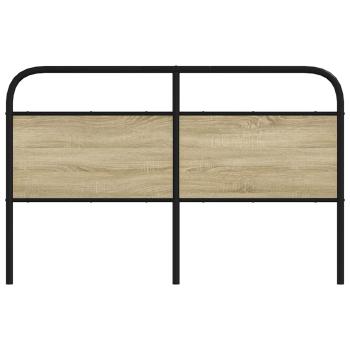 Kopfteil Sonoma-Eiche 160 cm Stahl und Holzwerkstoff