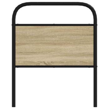 Kopfteil Sonoma-Eiche 80 cm Stahl und Holzwerkstoff